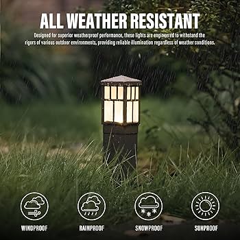 Low Voltage Landscape Lights Outdoor Pathway Lighting 8 Pack